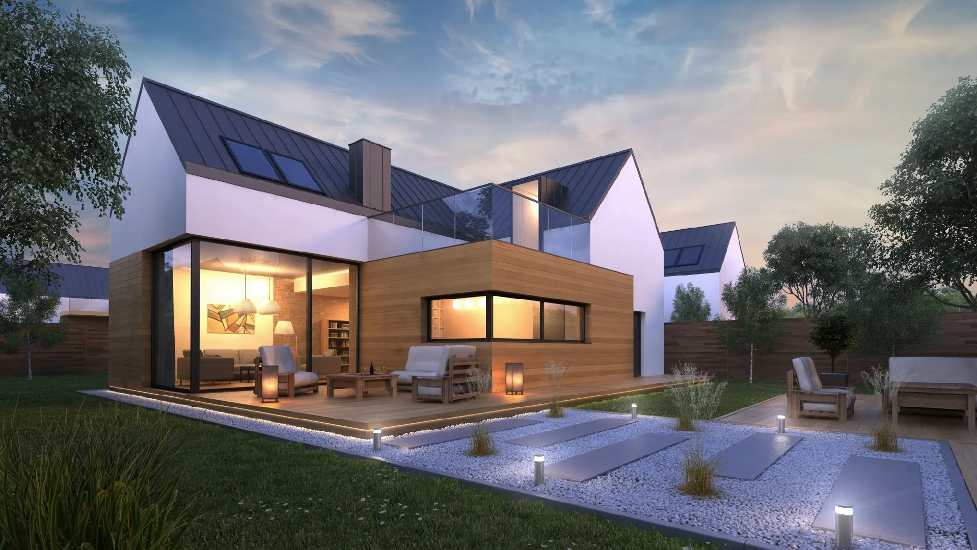 Osiedle domów jednorodzinnych